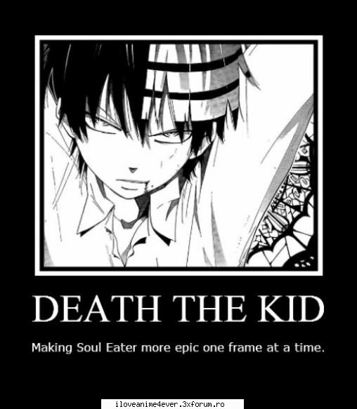 urmatoarea tema vva fi soul eater eu particip cu death the kid anime a