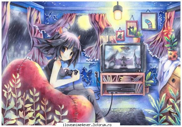1000 de poze anime - 208,care se joaca un joc pe x-box cu mine? - Jocuri