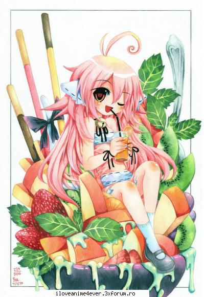 1000 de poze anime - 215 ,nu mananc salata de fructe dar una ca asta - Jocuri