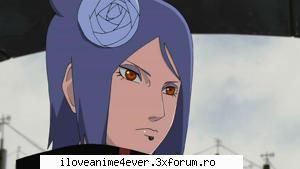 este unica ninja femeie din akatsuki. la moment inca nu se stie din ce sat provine exact desi dupa
