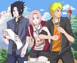 Trecutul si un nou inceput - =) Poza cu Sasuke, Sakura si Naruto plimbandu-se - Fan Fic.