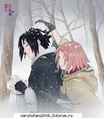 Trecutul si un nou inceput - Imagini cu Sasuke si Sakura la bataia cu zapada - Fan Fic.