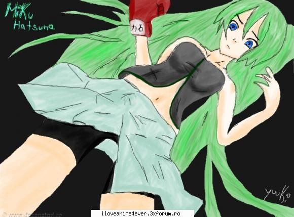 desenele mele de pe desenatori.ro >.< - 11.Miku Hatsune - Fan Art