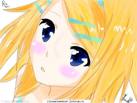 desenele mele de pe desenatori.ro >.< - 12.Kagamine Rin - Fan Art