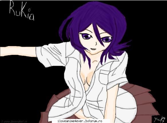 desenele mele de pe desenatori.ro >.< - 13.Kuchiki Rukia - Fan Art