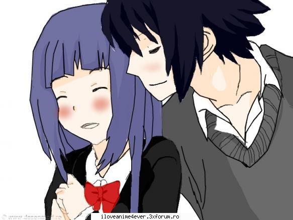 desenele mele de pe desenatori.ro >.< - 15.Sasuke and Hinata - Fan Art